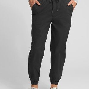 NWT Gap Men's Twill Joggers Black